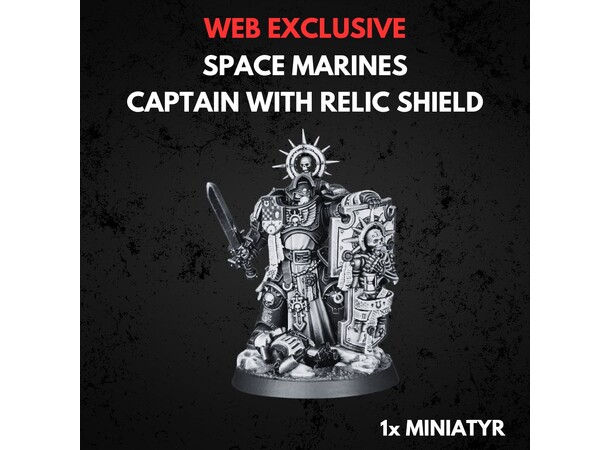 Space Marines Captain with Storm Shield Warhammer 40K 