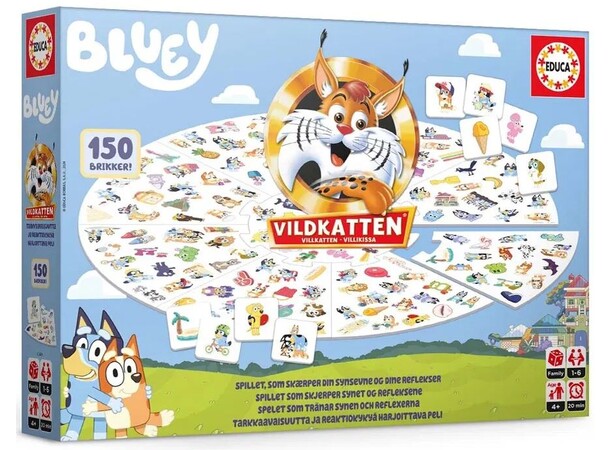 Vildkatten Bluey Brädspel 