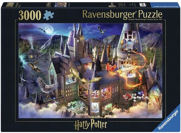 Hogwarts Castle Cutaway 3000 bitar Pussel - Ravensburger Puzzle 