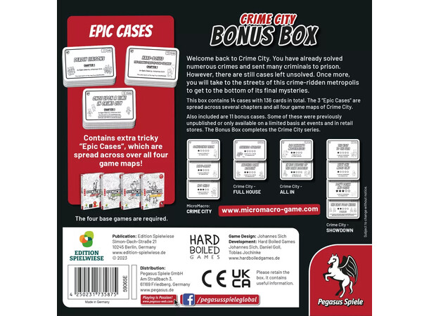 MicroMacro Crime City Bonus Box Expansion till MicroMacro Crime City 