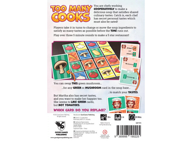 Too Many Cooks Brädspel 