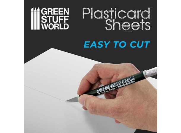 ABS Plasticard Sheets Mix - A4 (7 ark) Green Stuff World 