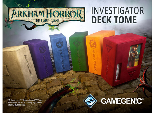 Deck Tome till Arkham Horror TCG Orange GameGenic Investigator Deck Tome 