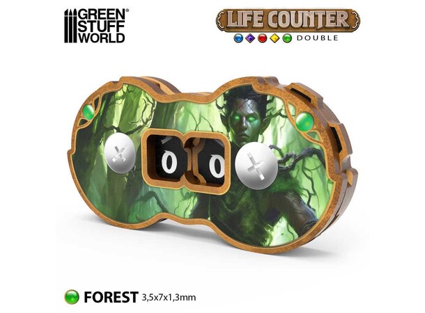 MTG Life Counter Forest För Magic the Gathering, D&D, Warhammer 