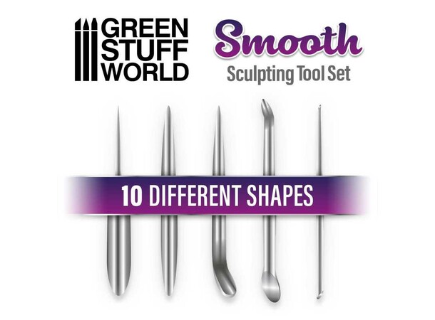 Sculpting Set Smooth - 5 st Green Stuff World 