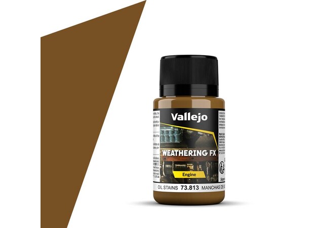 Vallejo Engine Oil Stains - 40ml Weathering Effects - Acrylic 