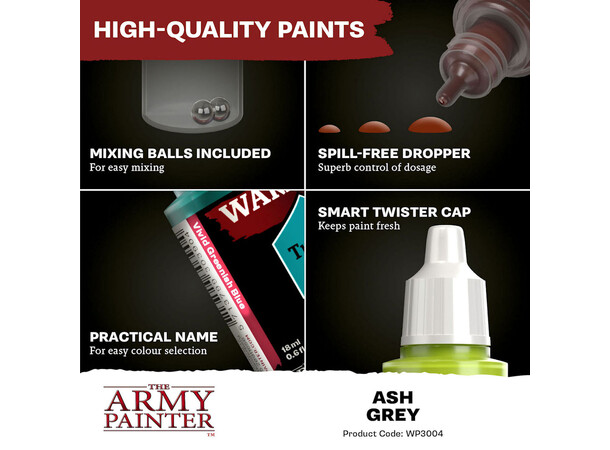 Warpaints Fanatic Ash Grey Army Painter 