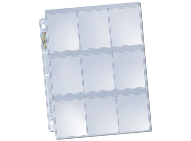 Plastficka 9-Pocket m/ Flap - 100 st Ultra Pro Premium Secure Pages 