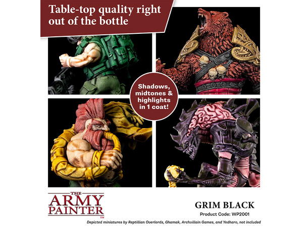 Speedpaint 2.0 Grim Black Army Painter - 18ml 