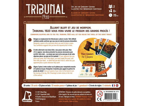 Tribunal 1920 Brädspel 