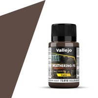 Vallejo Engine Brown Engine Soot - 40ml Weathering Effects - Acrylic