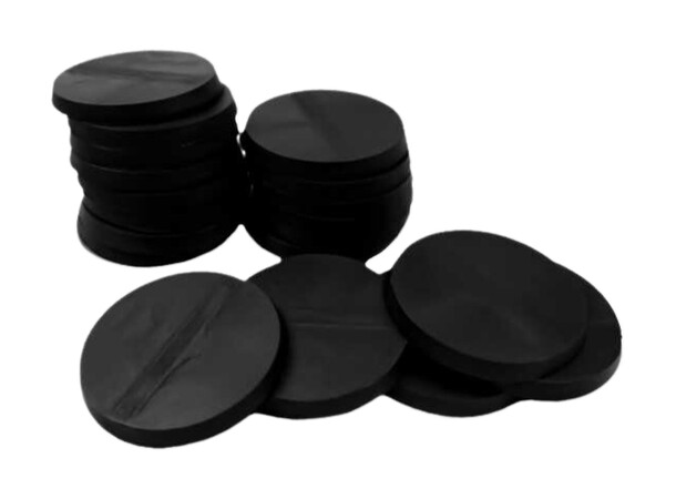 Plastbas Svart Round - 28,5mm (20 st) Green Stuff World 
