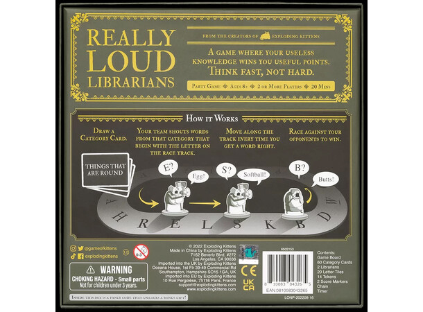Really Loud Librarians Partyspel 