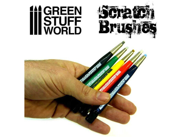 Scratch Brushes Set - 5 st Green Stuff World 