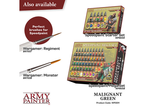 Speedpaint 2.0 Malignant Green Army Painter - 18ml 
