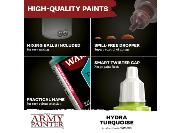 Warpaints Fanatic Hydra Turquoise Army Painter 