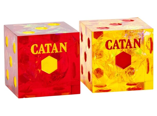 Catan Sharp Edge D6 Dice Set FanRoll 