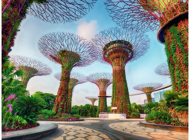 Garden by the Bay Singapore 1500 bitar Ravensburger Puzzle Pussel 