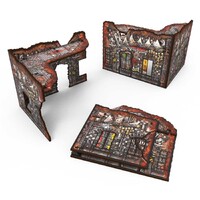 Matched Play Small L-Shaped Ruin Orks Pre-Painted - Green Stuff World