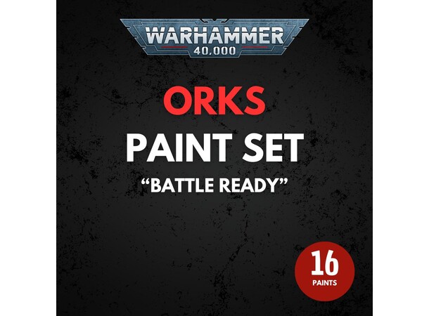 Orks Paint Set Warhammer 40K - Battle Ready 