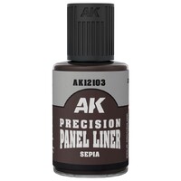 Precision Panel Liner - Sepia 30ml AK Interactive