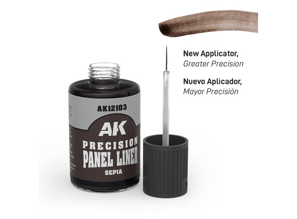 Precision Panel Liner - Sepia 30ml AK Interactive 