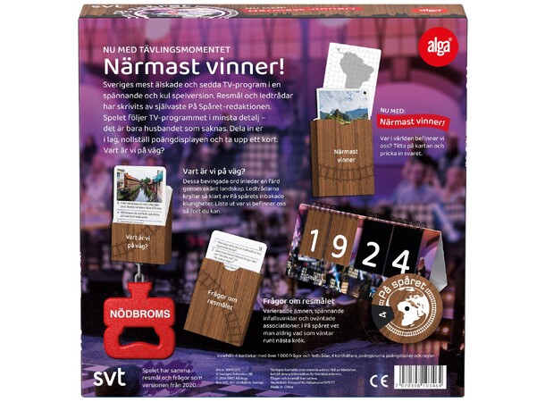 På spåret Brädspel Svensk utgåva 