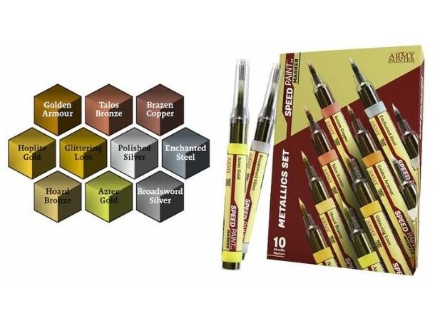 Speedpaint 2.0 Marker Metallics Set Army Painter 