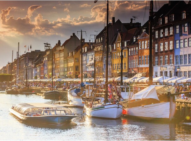 Sunset in Copenhagen 500 bitar Pussel - Ravensburger Puzzle 