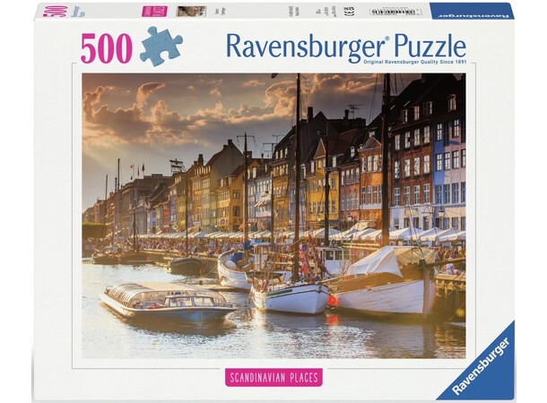 Sunset in Copenhagen 500 bitar Pussel - Ravensburger Puzzle 