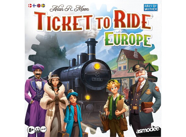 Ticket to Ride Europe Brädspel Refresh 2026 svensk utgåva 