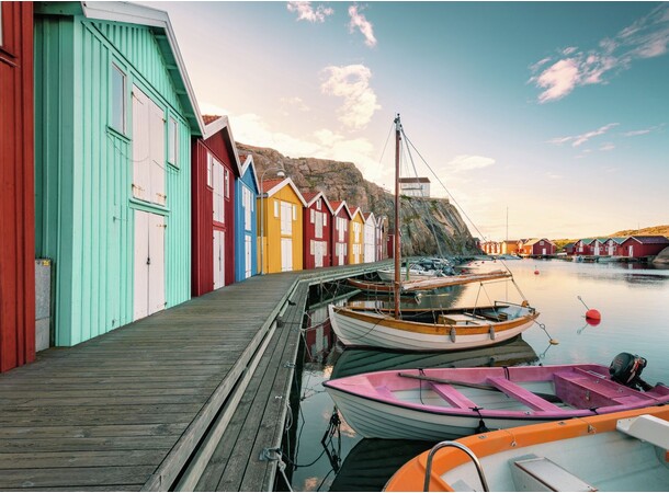 Boathouses in Smogen 500 bitar Pussel - Ravensburger Puzzle 
