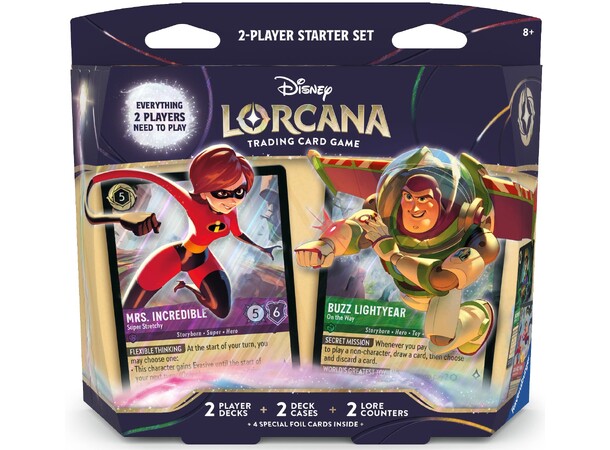 Disney Lorcana Wilds Unknown Starter Set Two Player Starter Set 