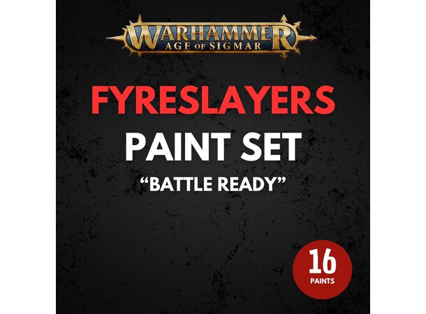 Fyreslayers Paint Set Warhammer Age of Sigmar - Battle Ready 