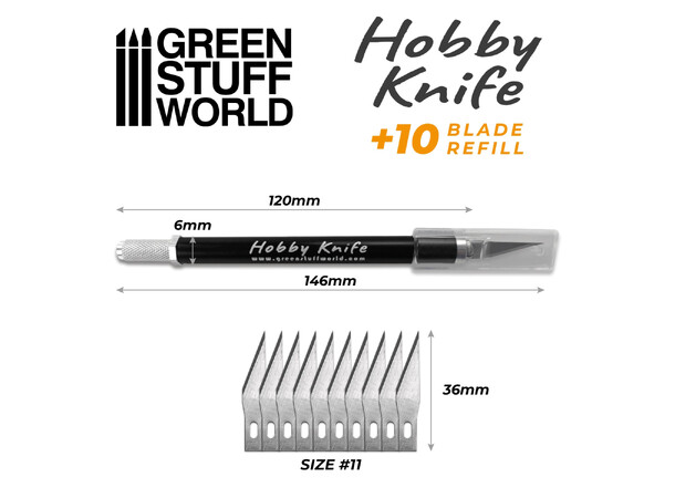 Hobby Knife (med 10 extra blad) Green Stuff World 