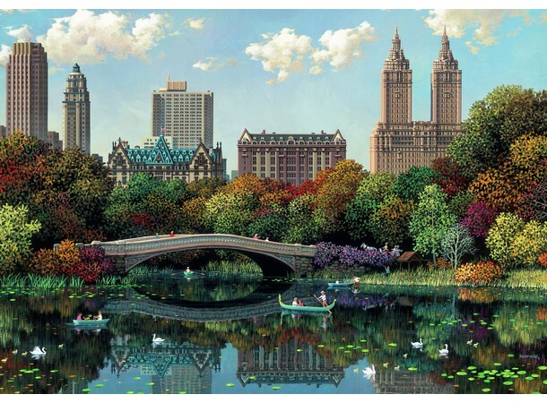 NY Central Park Bow Bridge 1000 bitar Ravensburger Puzzle Pussel 