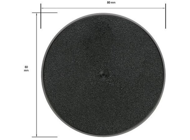 Plastbaser Svart Round - 100mm (1 st) 