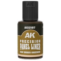 Precision Panel Liner - Raw Umber 30ml Greenish - AK Interactive