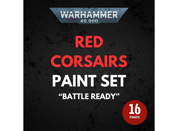 Red Corsairs Paint Set Warhammer 40K - Battle Ready 