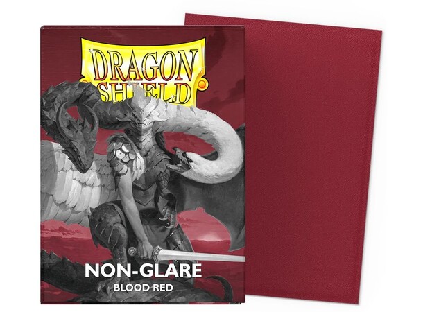 Sleeves Matte Non-Glare Blood Red Dragon Shield - 63x88mm 