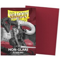 Sleeves Matte Non-Glare Blood Red Dragon Shield - 63x88mm