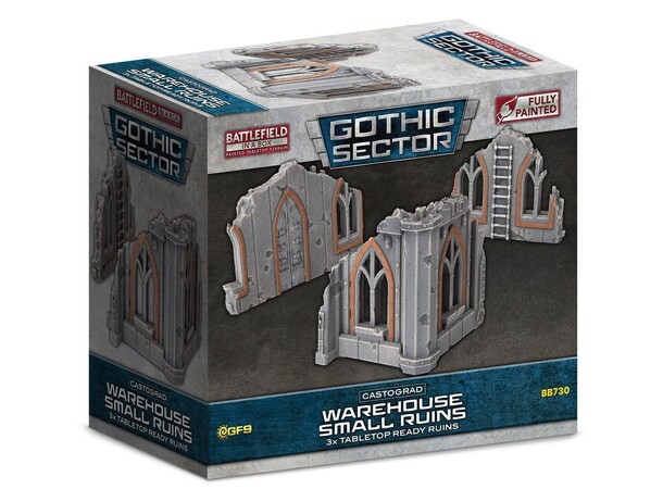 Terräng Warehouse Small Ruins Battlefield in a Box - Gothic Sector 
