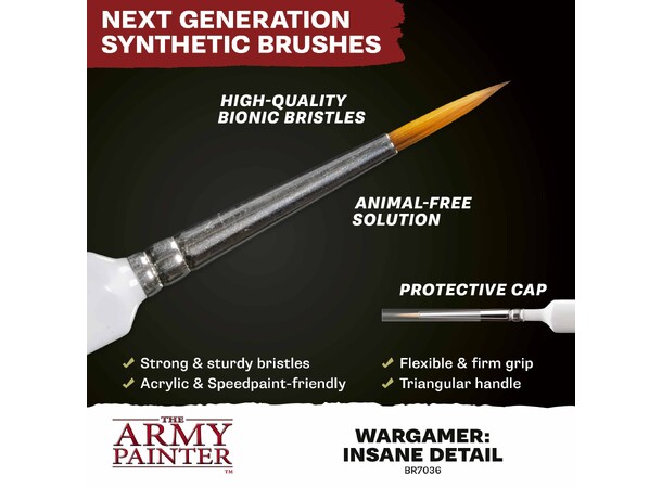 Wargamer Insane Detail Brush The Army Painter - 2025 