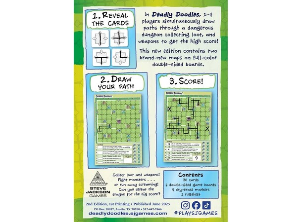 Deadly Doodles 2nd Edition Brädspel 