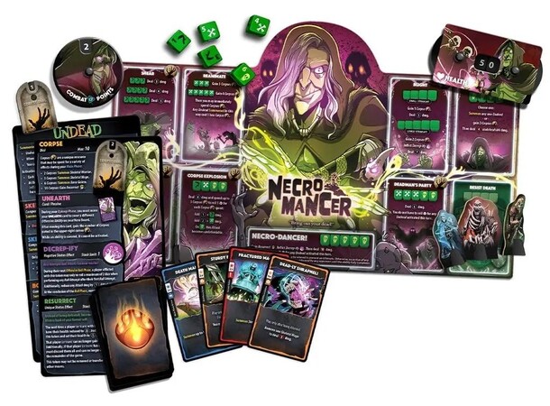 Dice Throne Necromancer Hero Pack Expansion till Dice Throne 