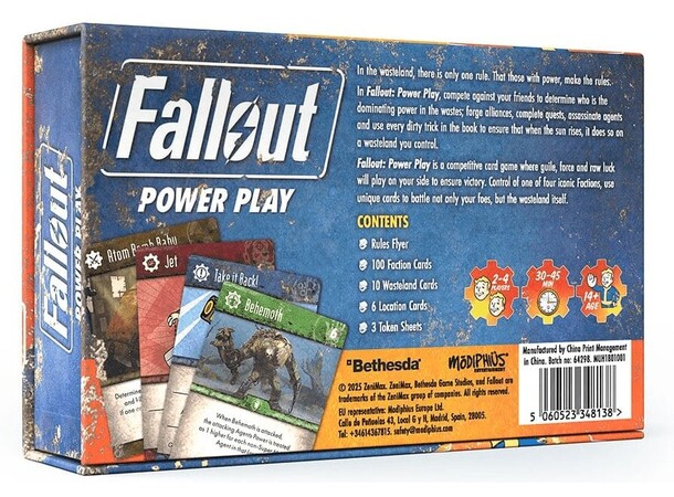 Fallout Power Play Brädspel 