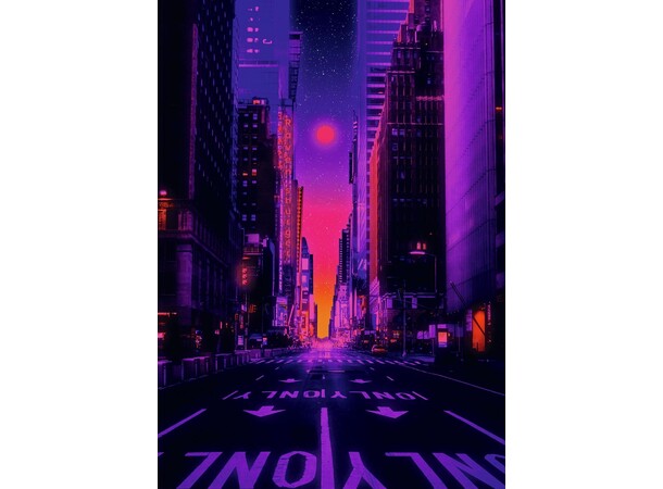 New York in Neon 1000 bitar Pussel Ravensburger Puzzle 