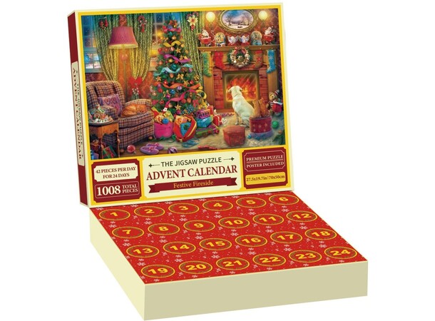 Pussel Julkalender Merry Christmas 1008 bitar – Advent Calendar 