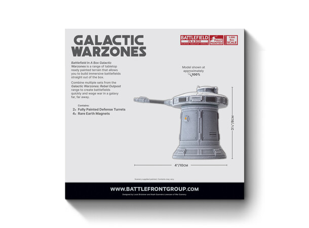 Terräng Rebel Outpost Defense Turrets Battlefield in a Box - Galactic Warzones 