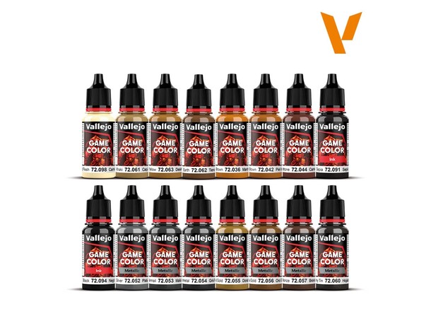 Vallejo Game Color Set Leather & Metal 